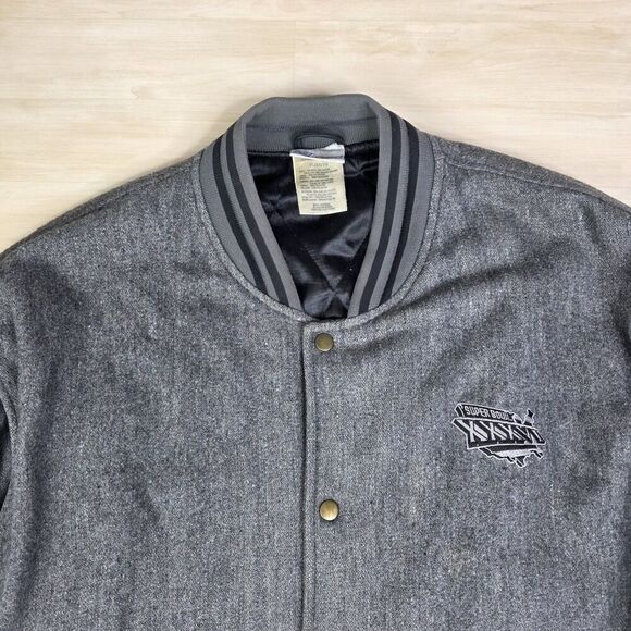 Vintage Reebok Superbowl XXXVI 36 2002 Wool Blend Varsity Letter Jacket Size XL - Picture 13 of 15